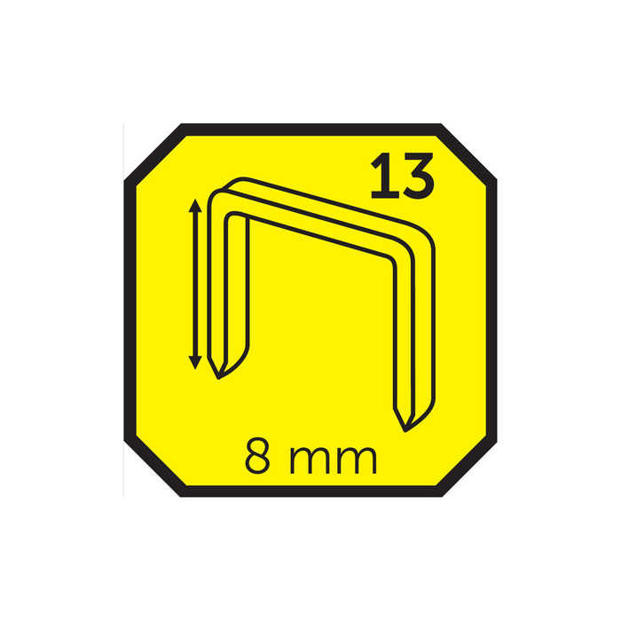 Häftklammer No13 8 mm 1000-pack Probuilder